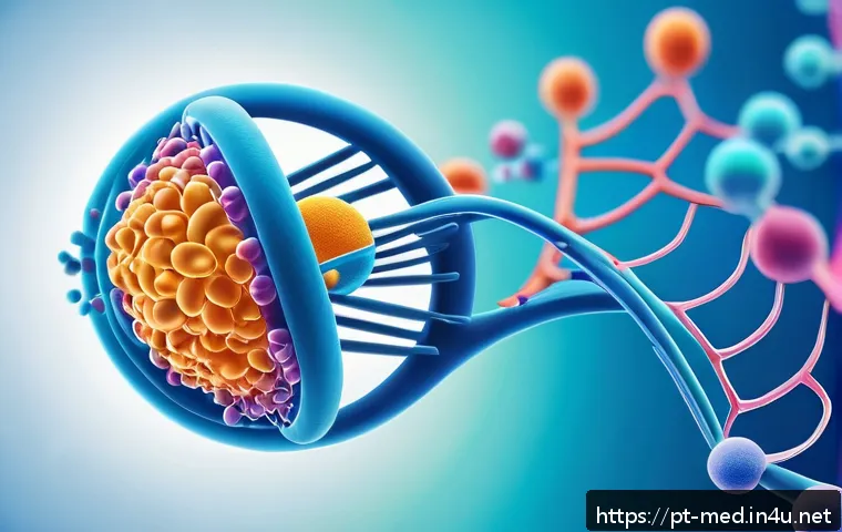 단백질 합성 과정 - A highly detailed scientific illustration of the protein synthesis process inside a human cell, show...